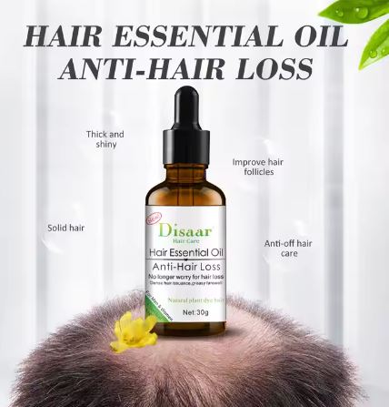 Huile capillaire Disaar : repousse rapide des cheveux et barbes, Chevelure Dense et Volumineuse – La Solution Naturelle à la Chute de Cheveux
